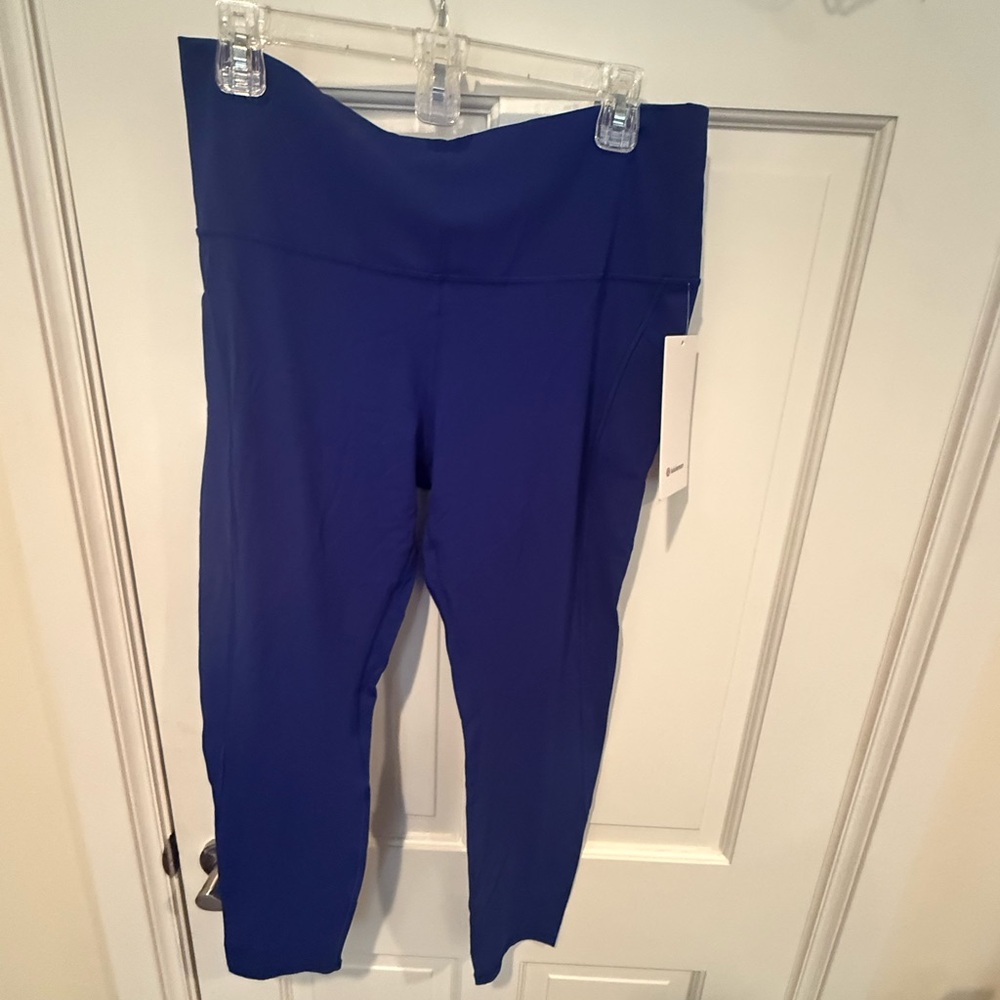 NWT Lululemon Royal Deep Sea Blue Align HR Pants Leggings Pockets Size Medium 14
